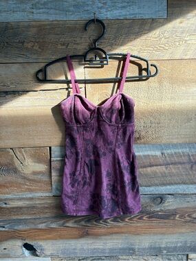 Talula Plum Floral Bustier Camisole